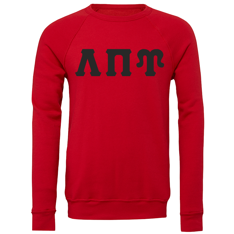 Lambda Pi Upsilon Embroidered Lettered Crewneck Sweatshirts