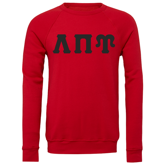 Lambda Pi Upsilon Lettered Crewneck Sweatshirts
