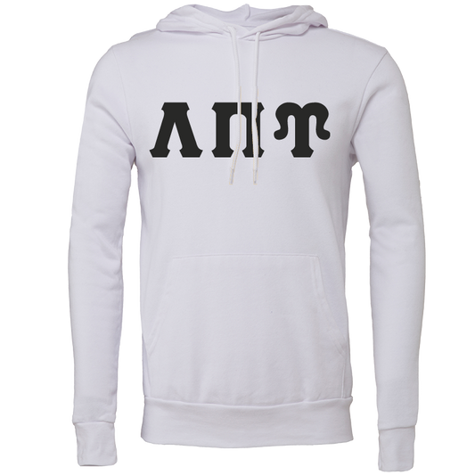 Lambda Pi Upsilon Embroidered Lettered Hooded Sweatshirts