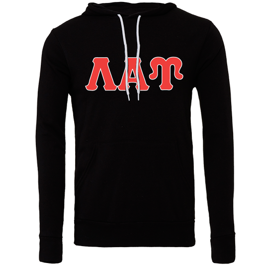 Lambda Alpha Upsilon Embroidered Lettered Hooded Sweatshirts