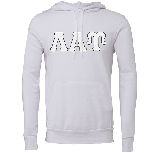 Lambda Alpha Upsilon Lettered Hooded Sweatshirts