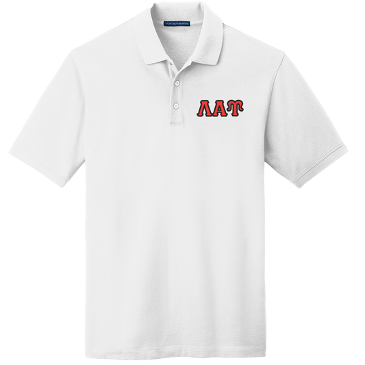 Lambda Alpha Upsilon Men's Embroidered Polo Shirt