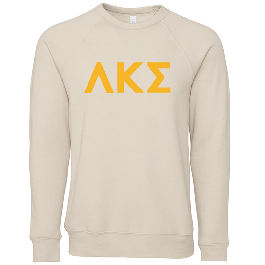 Lambda Kappa Sigma Embroidered Lettered Crewneck Sweatshirts