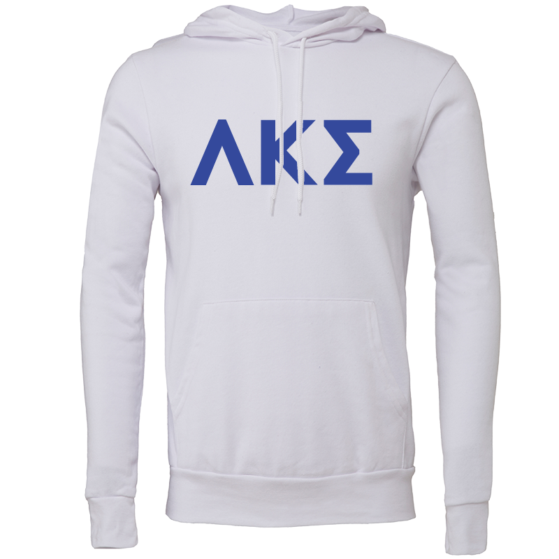 Lambda Kappa Sigma Embroidered Lettered Hooded Sweatshirts