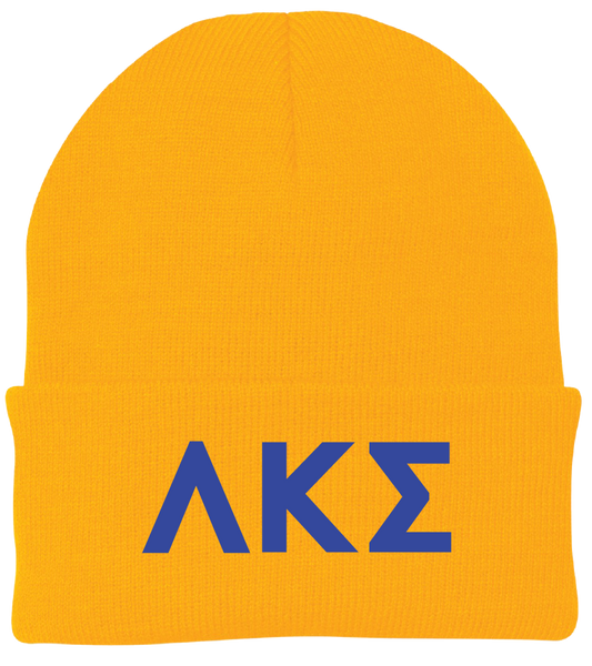 Lambda Kappa Sigma Lettered Beanies