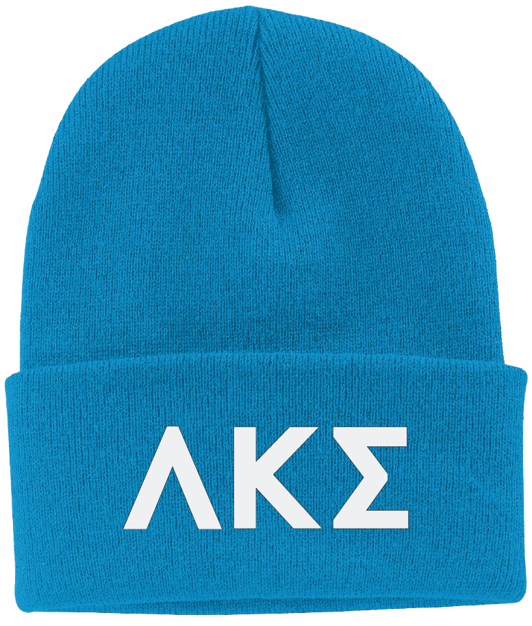 Lambda Kappa Sigma Lettered Beanies