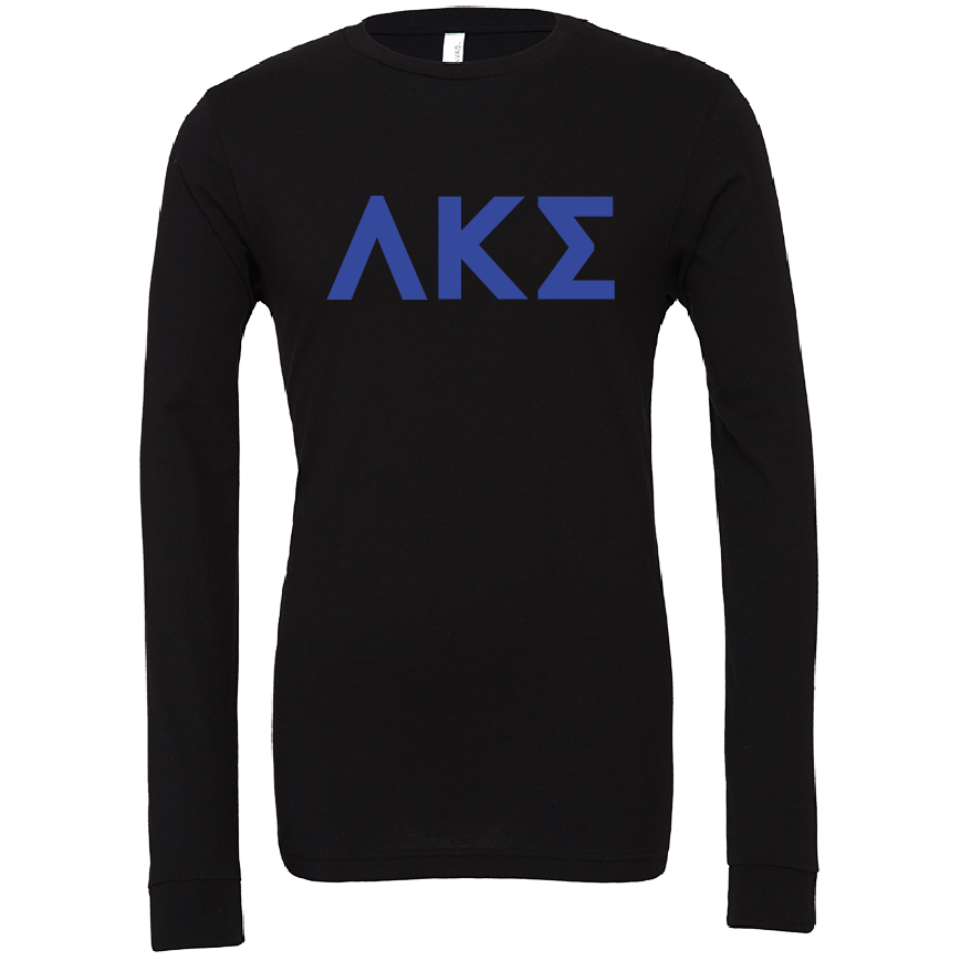 Lambda Kappa Sigma Lettered Long Sleeve T-Shirts