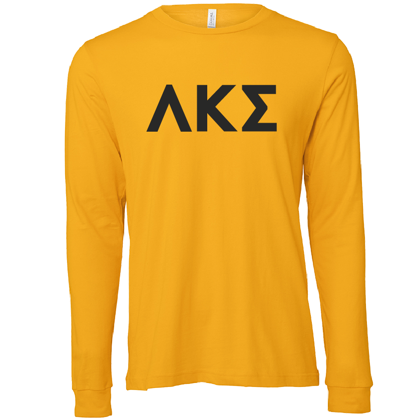 Lambda Kappa Sigma Lettered Long Sleeve T-Shirts