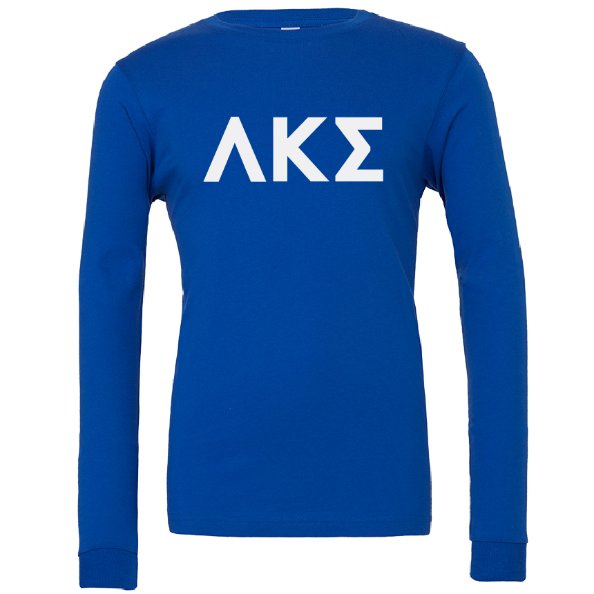 Lambda Kappa Sigma Lettered Long Sleeve T-Shirts