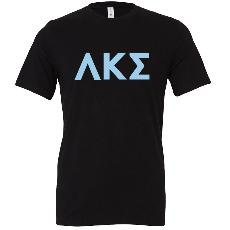 Lambda Kappa Sigma Lettered Short Sleeve T-Shirts