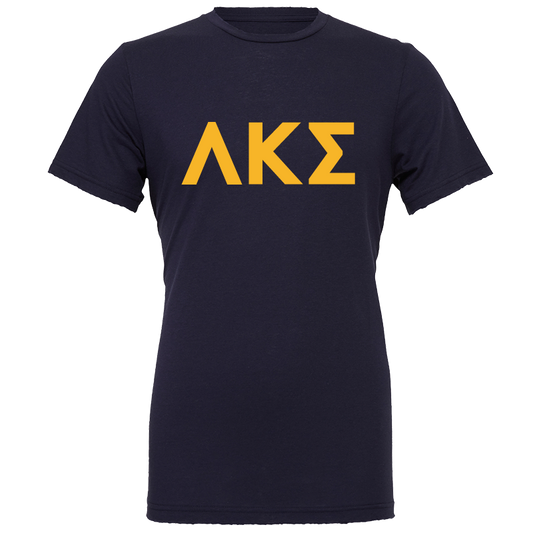 Lambda Kappa Sigma Lettered Short Sleeve T-Shirts