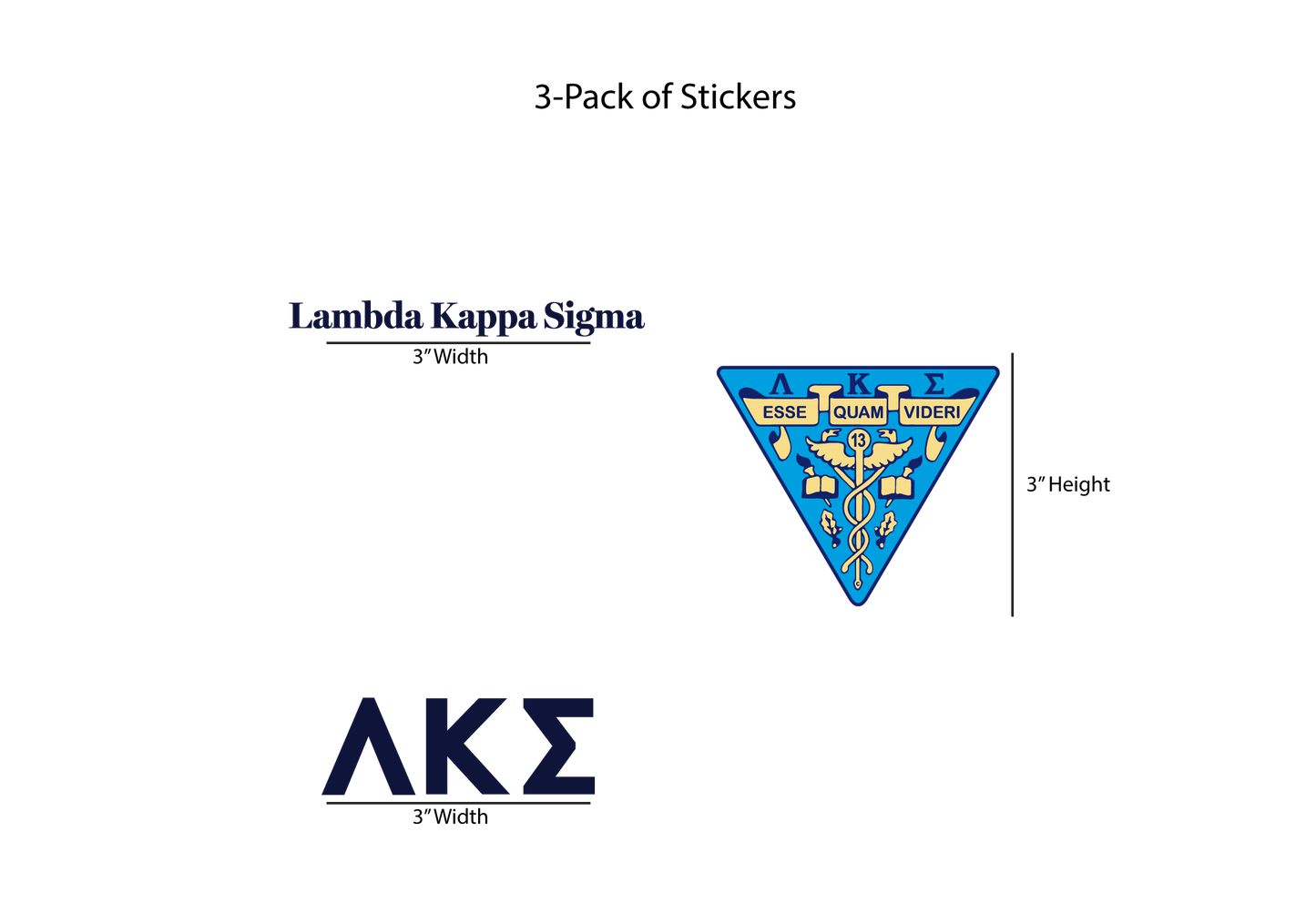 Lambda Kappa Sigma Stickers