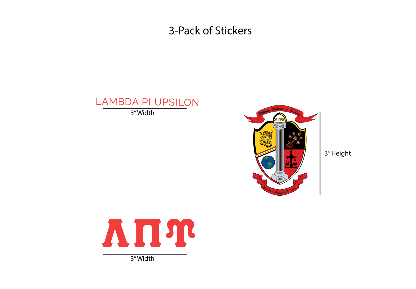 Lambda Pi Upsilon Stickers