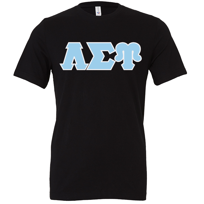 Lambda Sigma Upsilon Lettered Short Sleeve T-Shirts