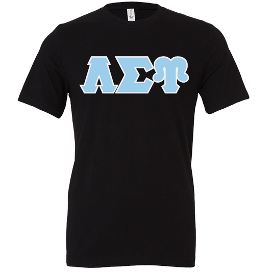 Lambda Sigma Upsilon Lettered Short Sleeve T-Shirts