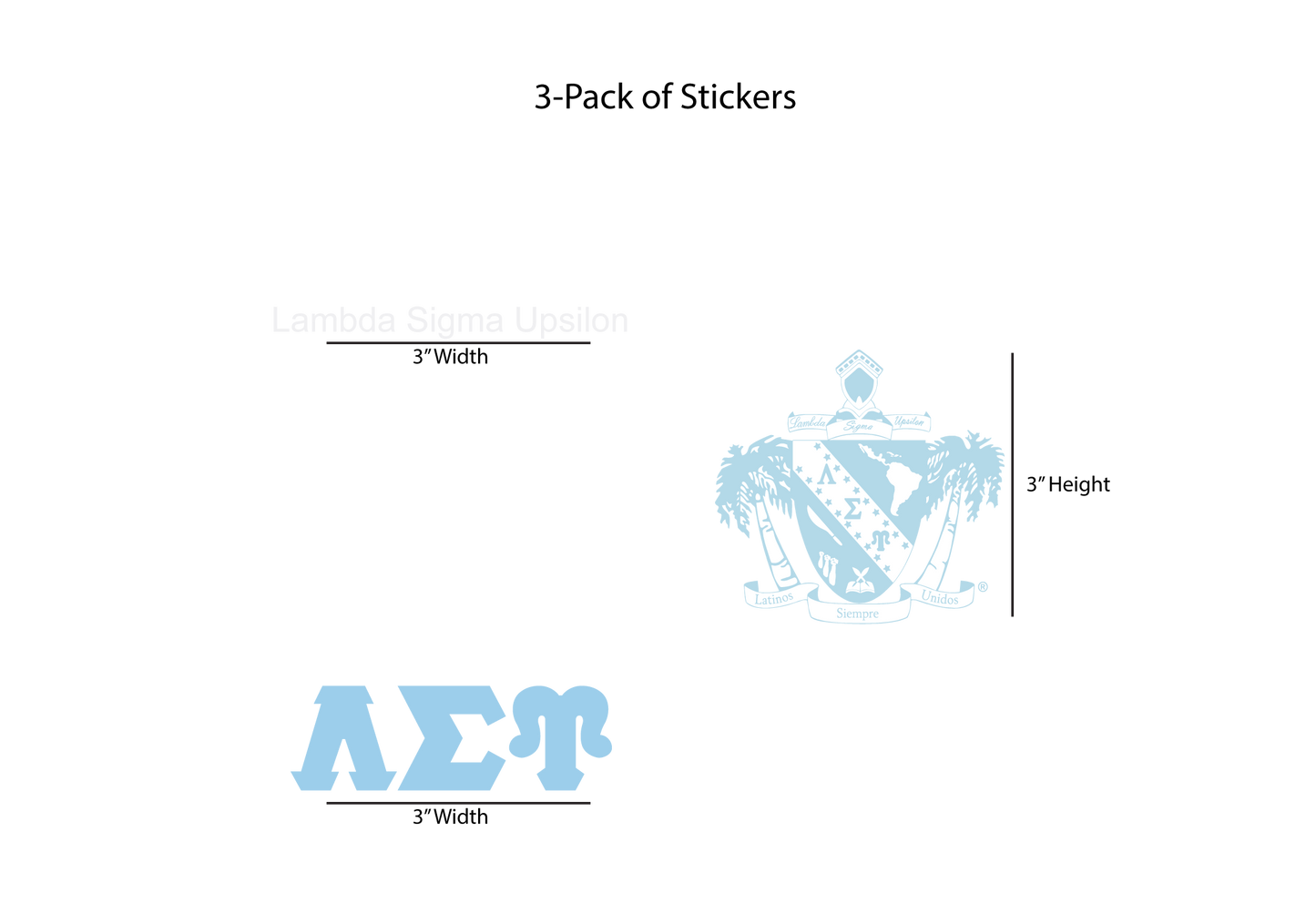 Lambda Sigma Upsilon Stickers