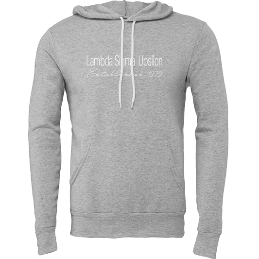 Lambda Sigma Upsilon Embroidered Printed Name Hooded Sweatshirts