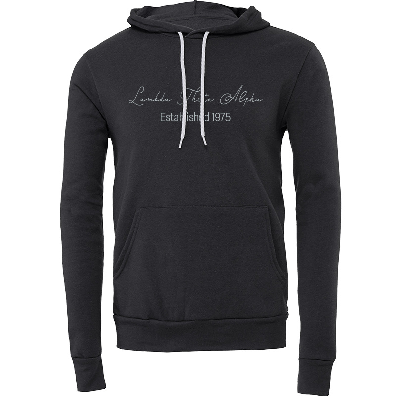 Lambda Theta Alpha Embroidered Scripted Name Hooded Sweatshirts