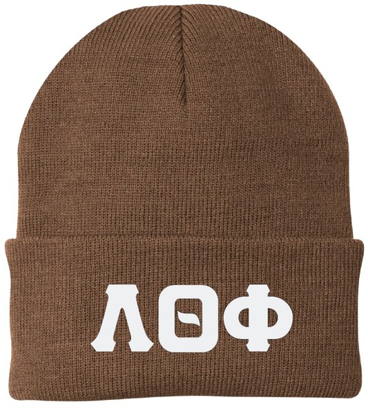 Lambda Theta Phi Lettered Beanies