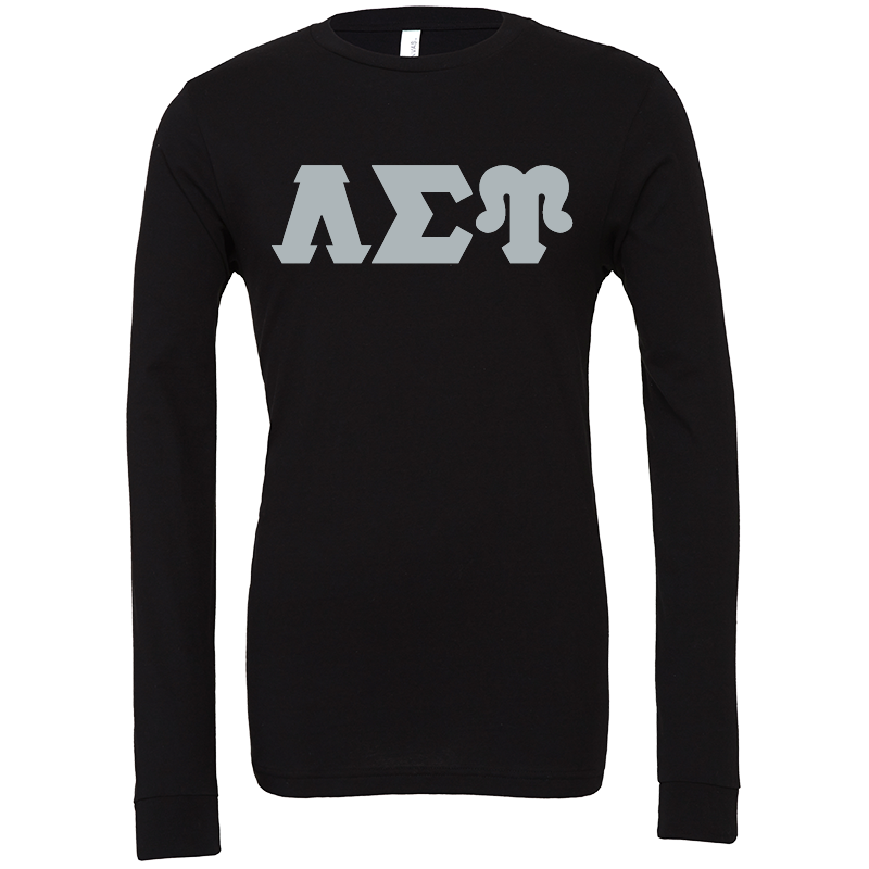 Lambda Sigma Upsilon Lettered Long Sleeve T-Shirts