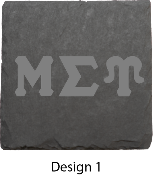 Mu Sigma Upsilon Stone Coasters - 4-Pack