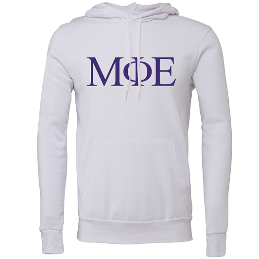 Mu Phi Epsilon Lettered Hooded Sweatshirts