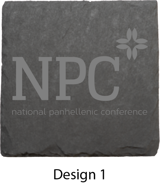 National Panhellenic Conference Stone Coasters - 4-Pack