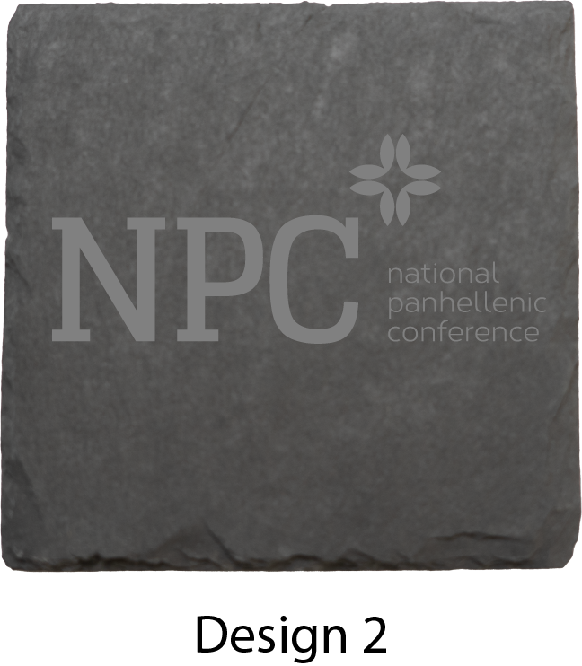 National Panhellenic Conference Stone Coasters - 4-Pack
