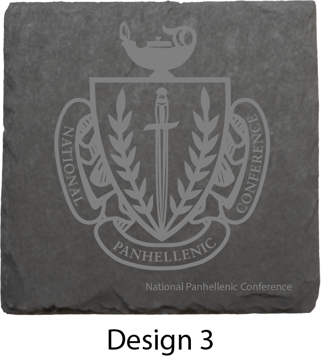 National Panhellenic Conference Stone Coasters - 4-Pack
