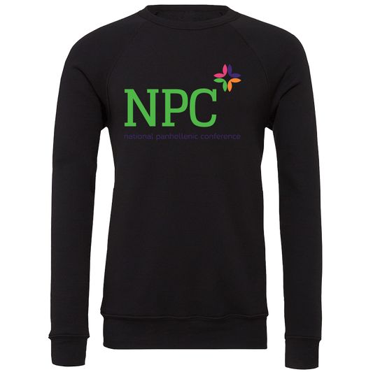 National Panhellenic Conference Full-Color Lettered Crewneck Sweatshirts