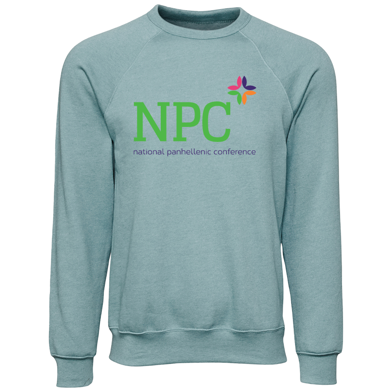 National Panhellenic Conference Full-Color Lettered Crewneck Sweatshirts