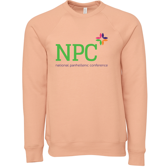 National Panhellenic Conference Full-Color Embroidered Lettered Crewneck Sweatshirts