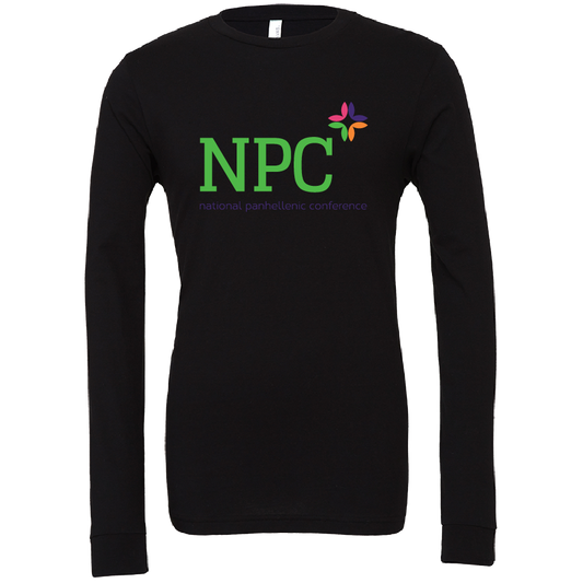 National Panhellenic Conference Full-Color Lettered Long Sleeve T-Shirts