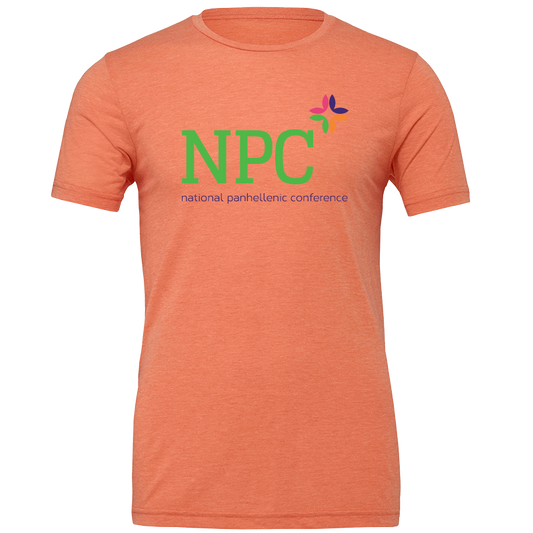 National Panhellenic Conference Full-Color Lettered Short Sleeve T-Shirts