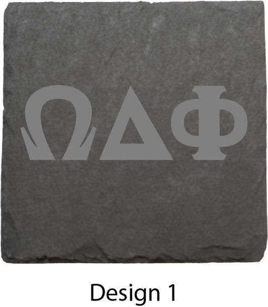 Omega Delta Phi Stone Coasters - 4-Pack