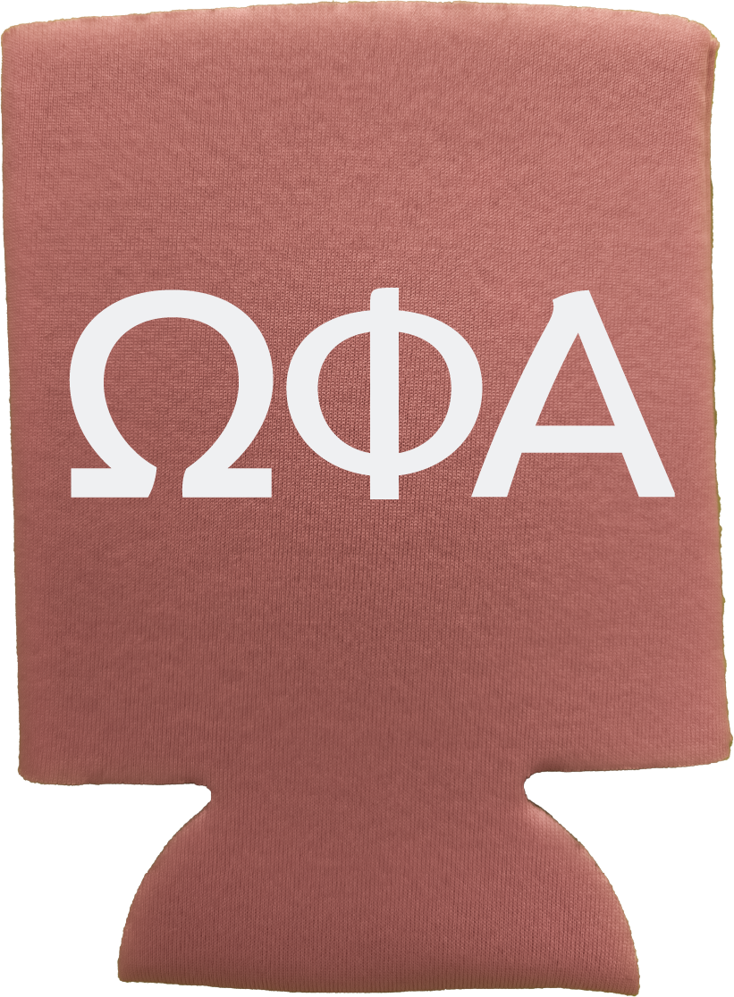 Omega Phi Alpha Can Coozies