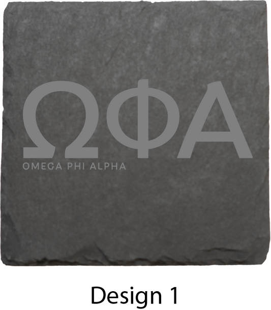 Omega Phi Alpha Stone Coasters - 4-Pack
