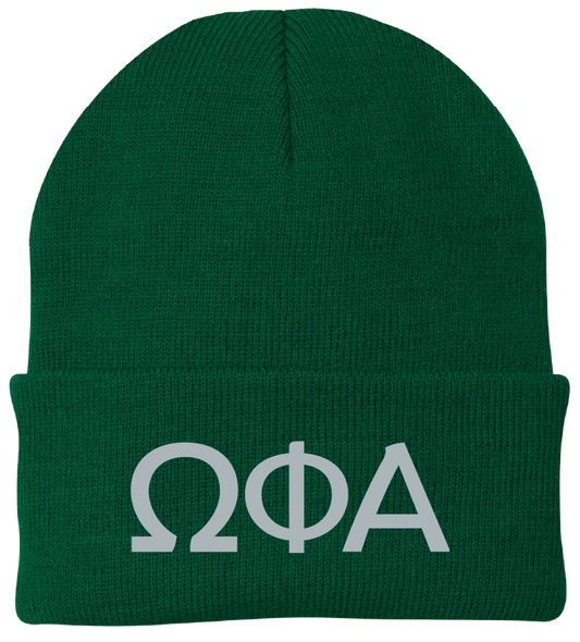 Omega Phi Alpha Lettered Beanies