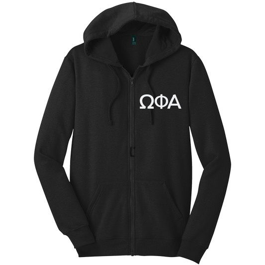 Omega Phi Alpha Zip-Up Hooded Sweatshirts
