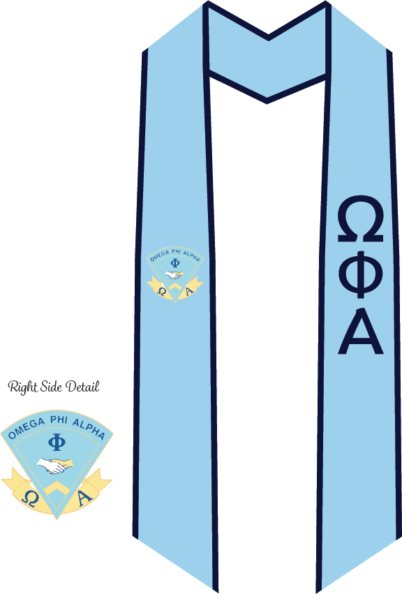 Omega Phi Alpha Graduation Stoles