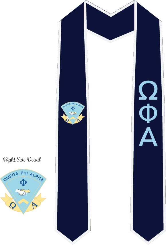 Omega Phi Alpha Graduation Stoles