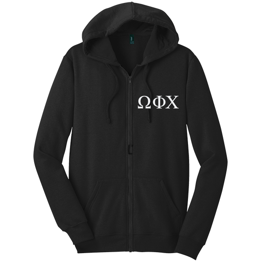 Omega Phi Chi Zip-Up Hooded Sweatshirts