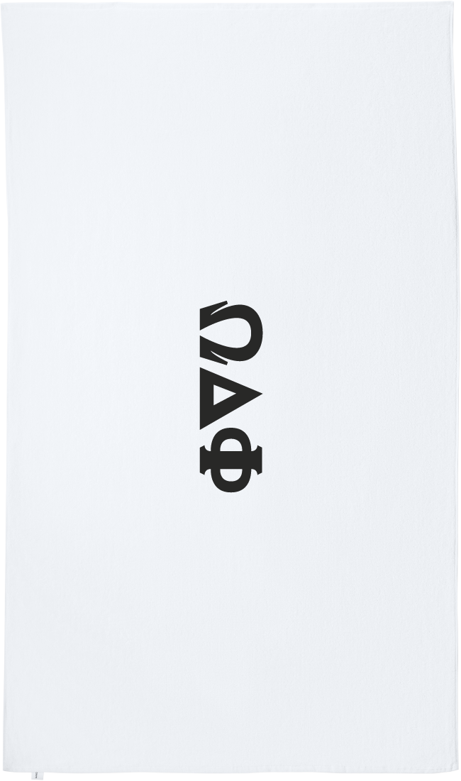 Omega Delta Phi Lettered Beach Towels