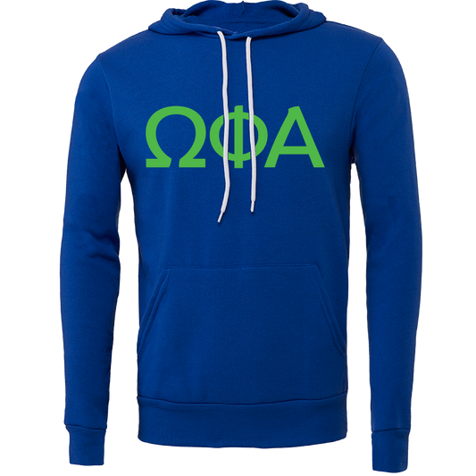 Omega Phi Alpha Lettered Hooded Sweatshirts