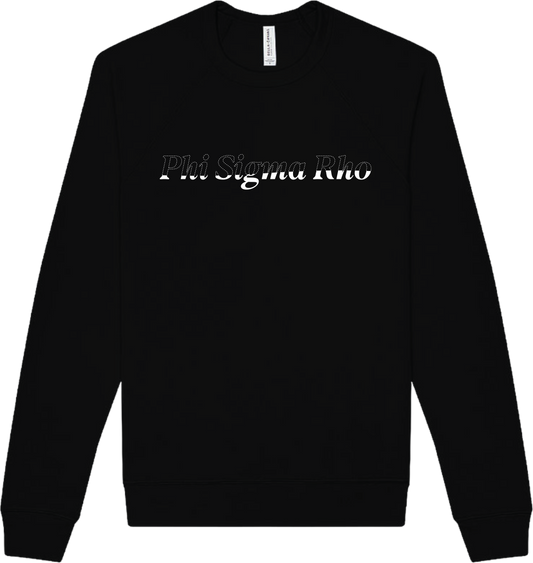 Phi Sigma Rho Stitched Outline Crewnecks