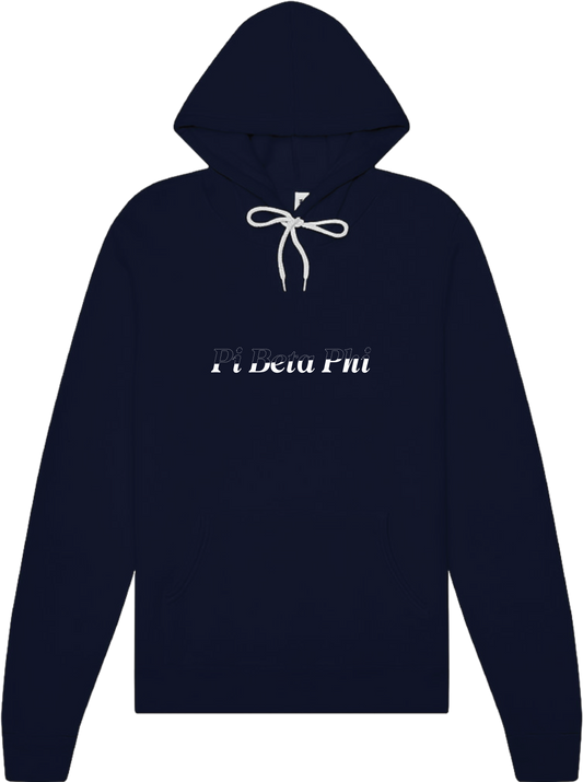 Pi Beta Phi Stitched Outline Hoodies