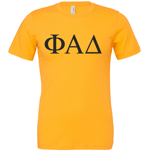 Phi Alpha Delta Lettered Short Sleeve T-Shirts