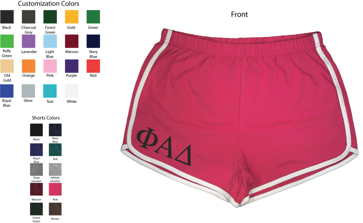 Phi Alpha Delta Lettered Women's Shorts