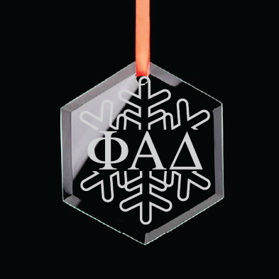Phi Alpha Delta Hexagon Single-Snowflake Ornament