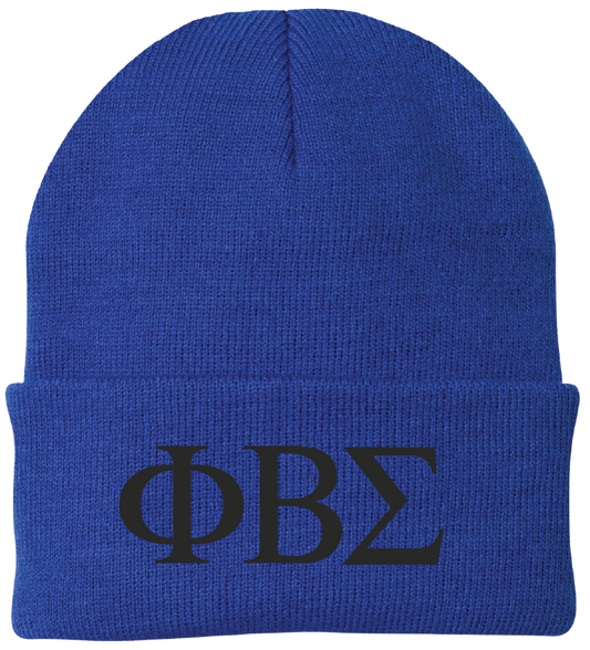 Phi Beta Sigma Lettered Beanies